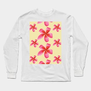 Diseño Floral en tonos rosas Long Sleeve T-Shirt